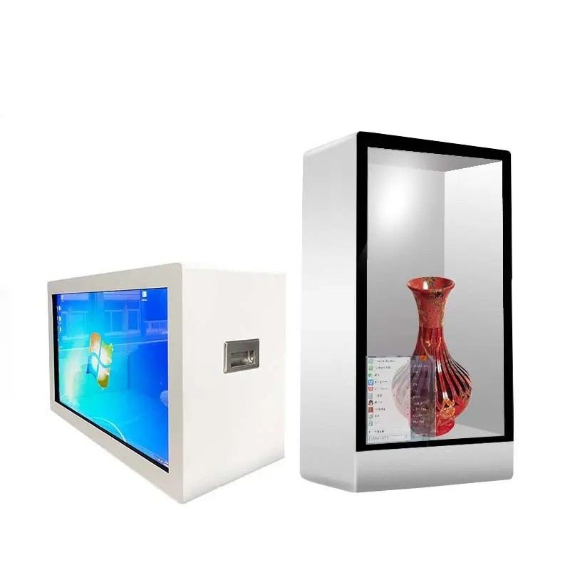 55 дюймовый стенд прозрачный ЖК-витрина сенсорный экран ЖК-дисплей шкаф 1920x1080