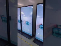 75 дюймовый поддонный стенд Полный экран рекламного дисплея 178° Угол просмотра 450cd/m2 Яркость