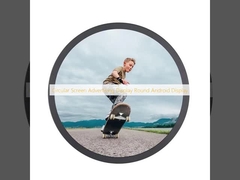 Круглый экран рекламного дисплея Круглый Android дисплей