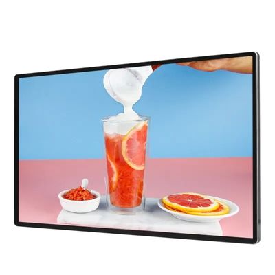 98 дюймовый настенный LCD рекламный дисплей с разрешением 1920 x 1080 и защитой IP55 IP65