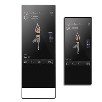 43-дюймовое умное фитнес-зеркало с Android 7.1 RK3288 и ЖК-дисплеем для рекламы с регулируемой яркостью