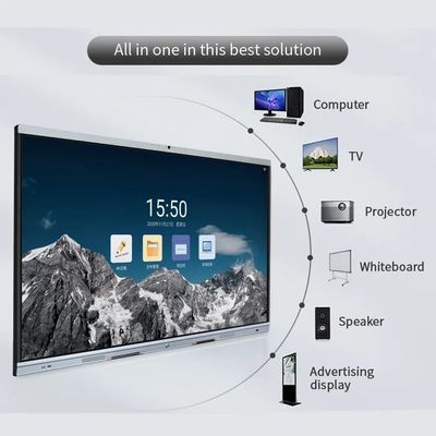 85-дюймовая интерактивная цифровая доска 4K Ultra HD с видеоконференцсвязью для переговорных комнат