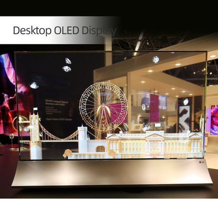 55-дюймовый прозрачный OLED сенсорный экран для цифровых вывесок с разрешением 1920*1080 и емкостным сенсором