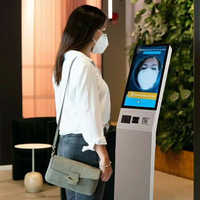 Wi-Fi/Bluetooth соединение Self Checkin Kiosk с 128GB SSD и индивидуальным цветом для бесперебойного самообслуживания