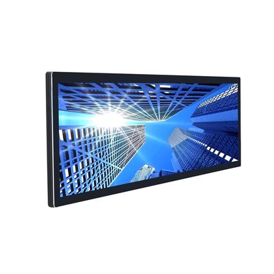 Сенсорный монитор с разрешением 3840 x 1080 и входами HDMI, VGA, USB для регулировки яркости