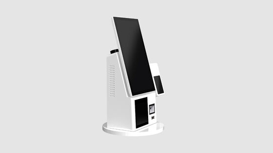 Компактный и легкий киоск самозаказа с NFC-платежом и 180° вращающимся экраном для универсального использования