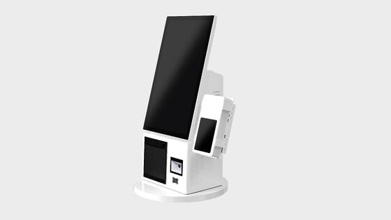 Компактный и легкий киоск самозаказа с NFC-платежом и 180° вращающимся экраном для универсального использования