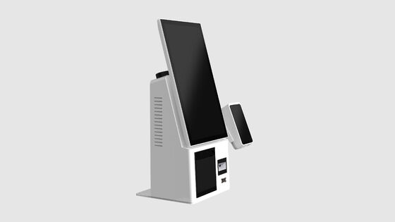 Компактный и легкий киоск самозаказа с NFC-платежом и 180° вращающимся экраном для универсального использования