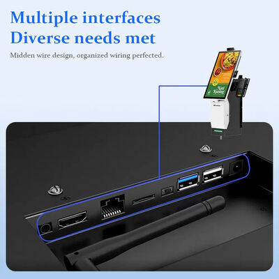 21.5" Touch Screen Self Ordering Kiosk with 10-Point Capacitive Touch and 1920x1080 Resolution for Fast Food Restaurants