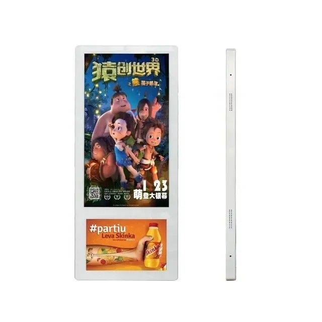 Дисплей с двойным экраном для рекламы в лифте LCD cNetwork 18,5 и 10,1 дюйма
