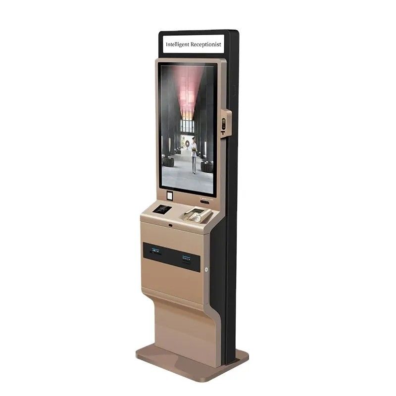 Киоск самообслуживания Stand Free 90W с сенсорным экраном, светодиодной световой коробкой и термопринтером