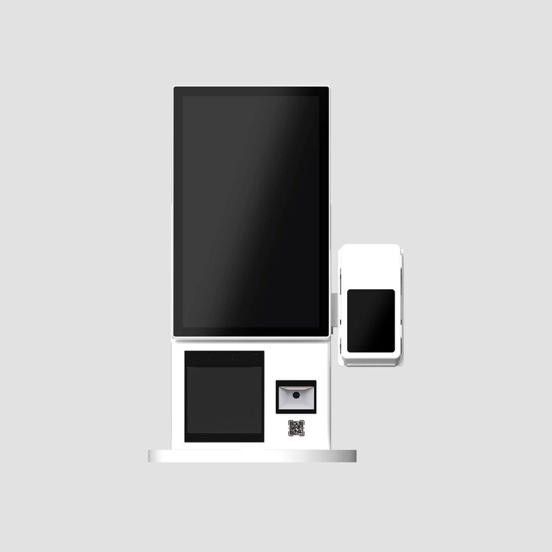 Компактный и легкий киоск самозаказа с NFC-платежом и 180° вращающимся экраном для универсального использования